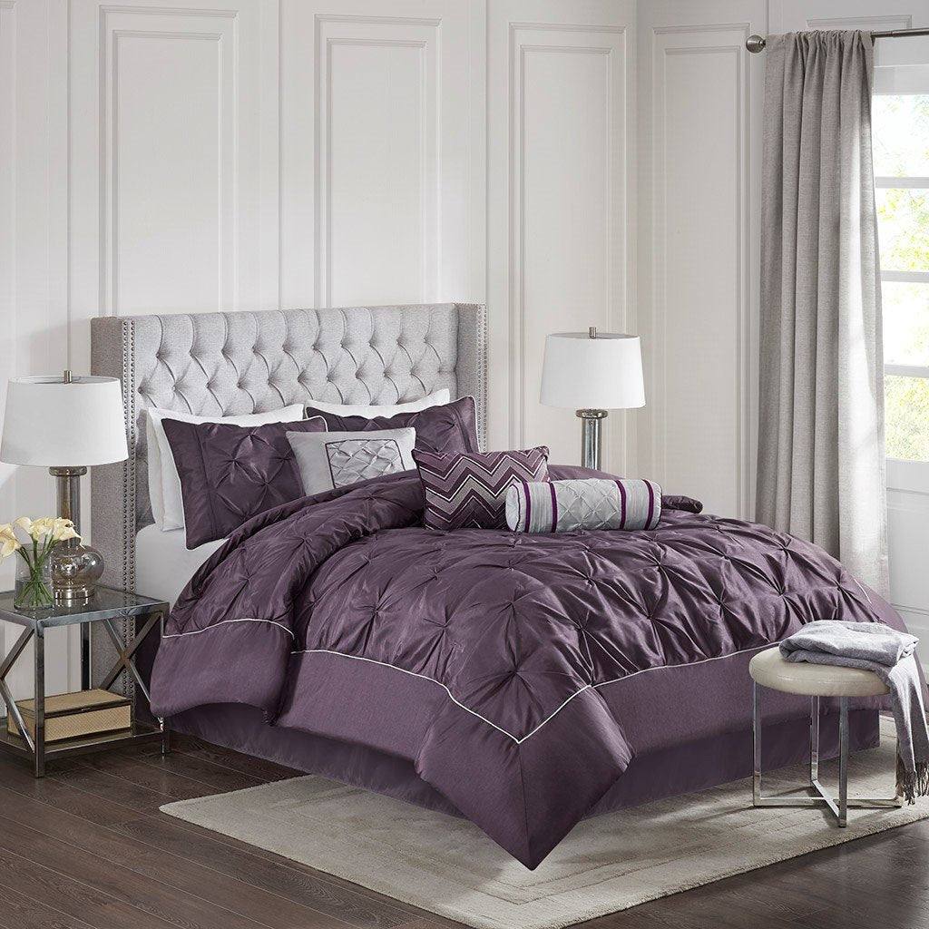Laurel Plum 7-Piece Comforter Set Comforter Sets By Olliix/JLA HOME (E & E Co., Ltd)