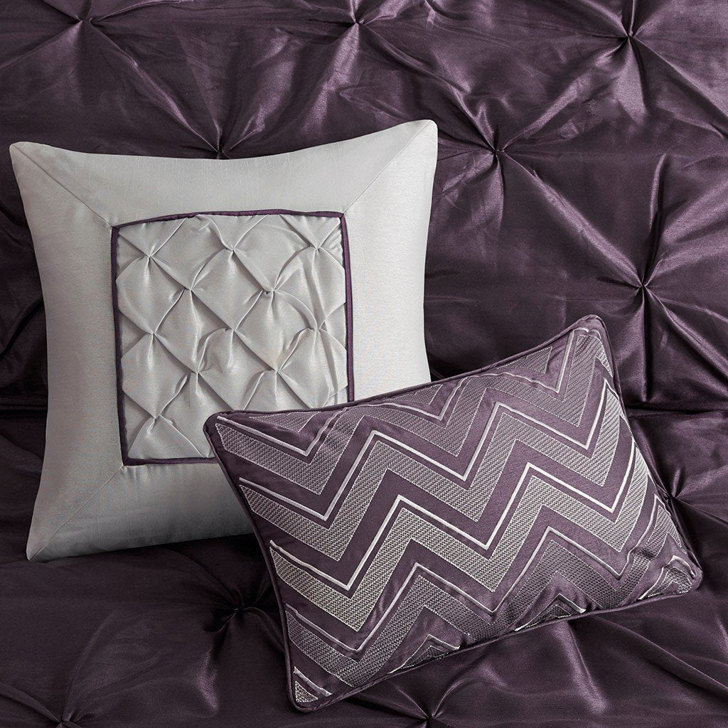 Laurel Plum 7-Piece Comforter Set Comforter Sets By Olliix/JLA HOME (E & E Co., Ltd)