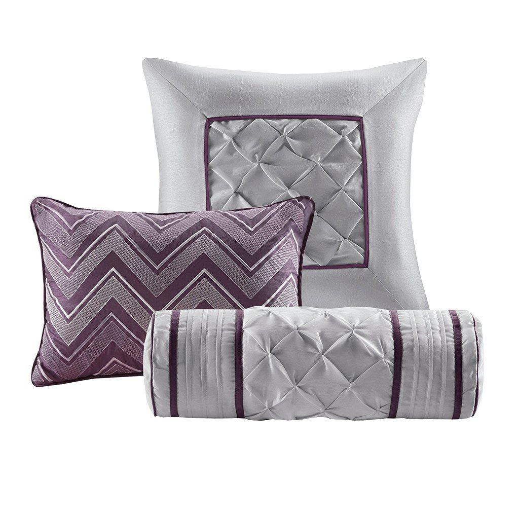 Laurel Plum 7-Piece Comforter Set Comforter Sets By Olliix/JLA HOME (E & E Co., Ltd)