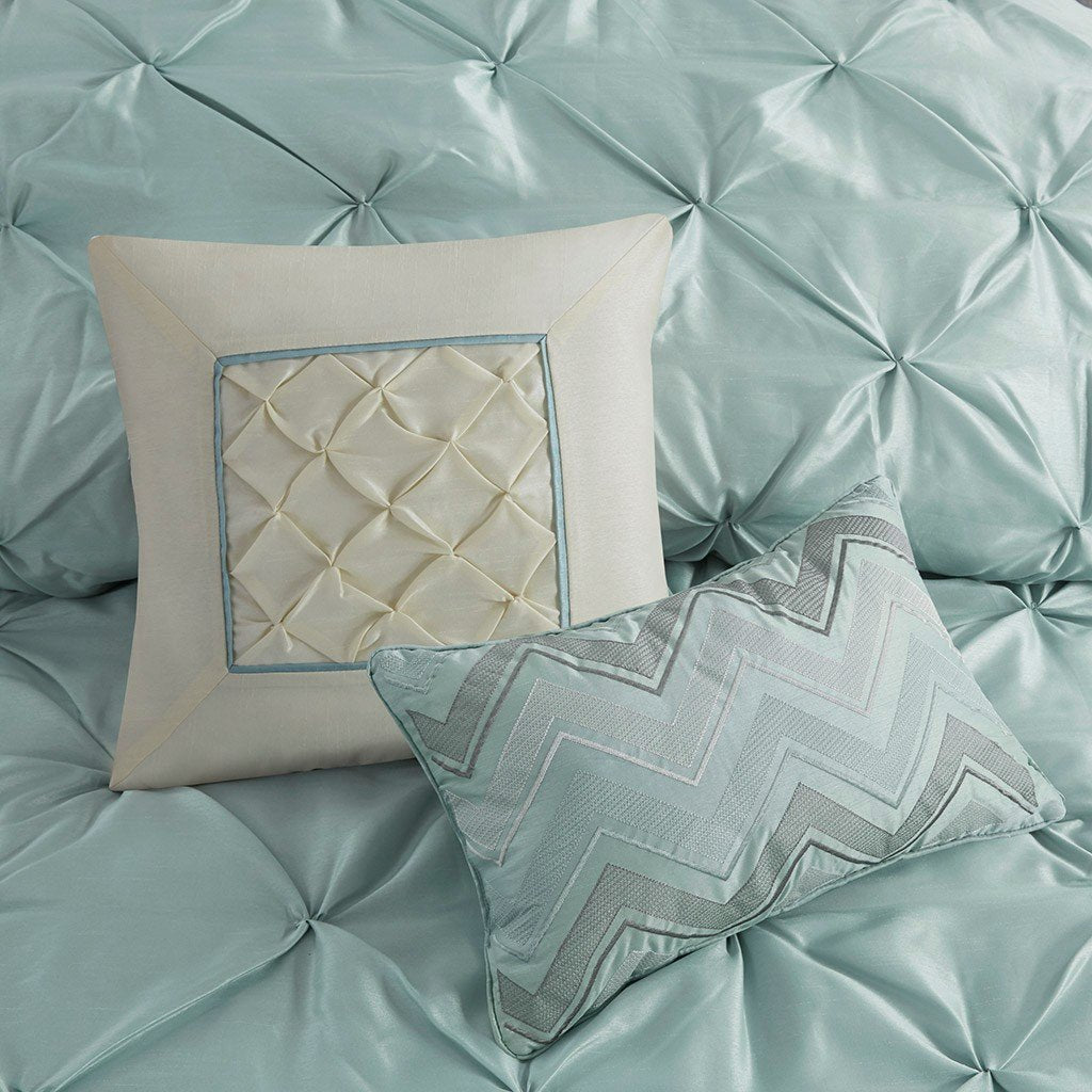 Laurel Seafoam 7-Piece Comforter Set Comforter Sets By Olliix/JLA HOME (E & E Co., Ltd)