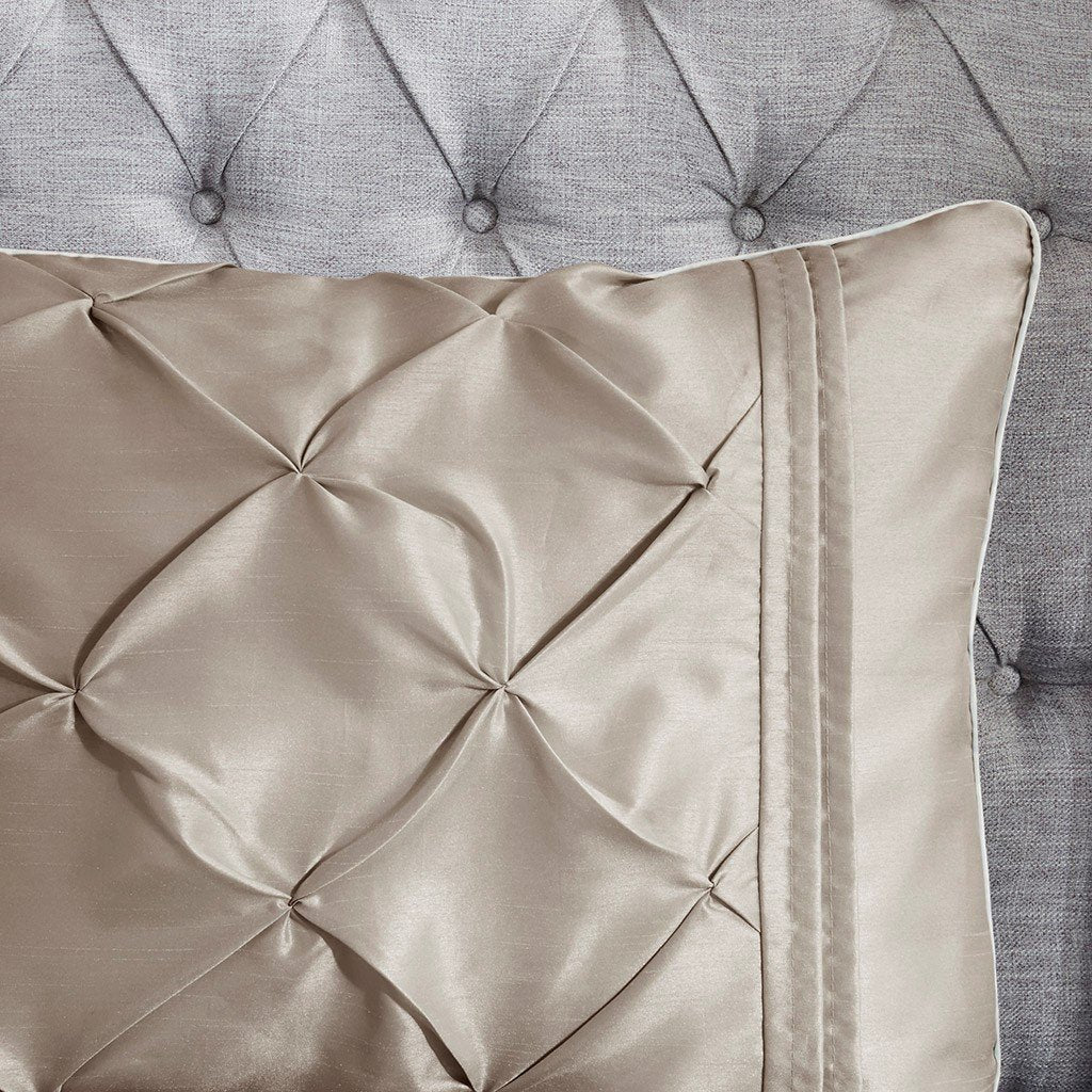 Laurel Taupe 7-Piece Comforter Set Comforter Sets By Olliix/JLA HOME (E & E Co., Ltd)