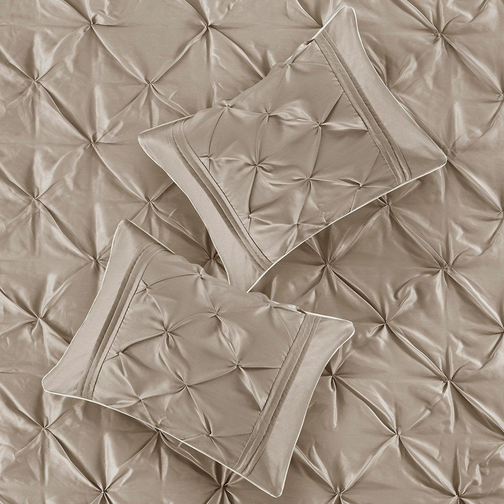 Laurel Taupe 7-Piece Comforter Set Comforter Sets By Olliix/JLA HOME (E & E Co., Ltd)