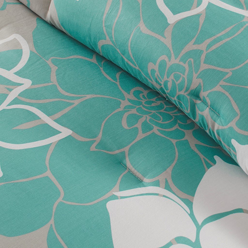 Lola Aqua 7-Piece Comforter Set Comforter Sets By Olliix/JLA HOME (E & E Co., Ltd)