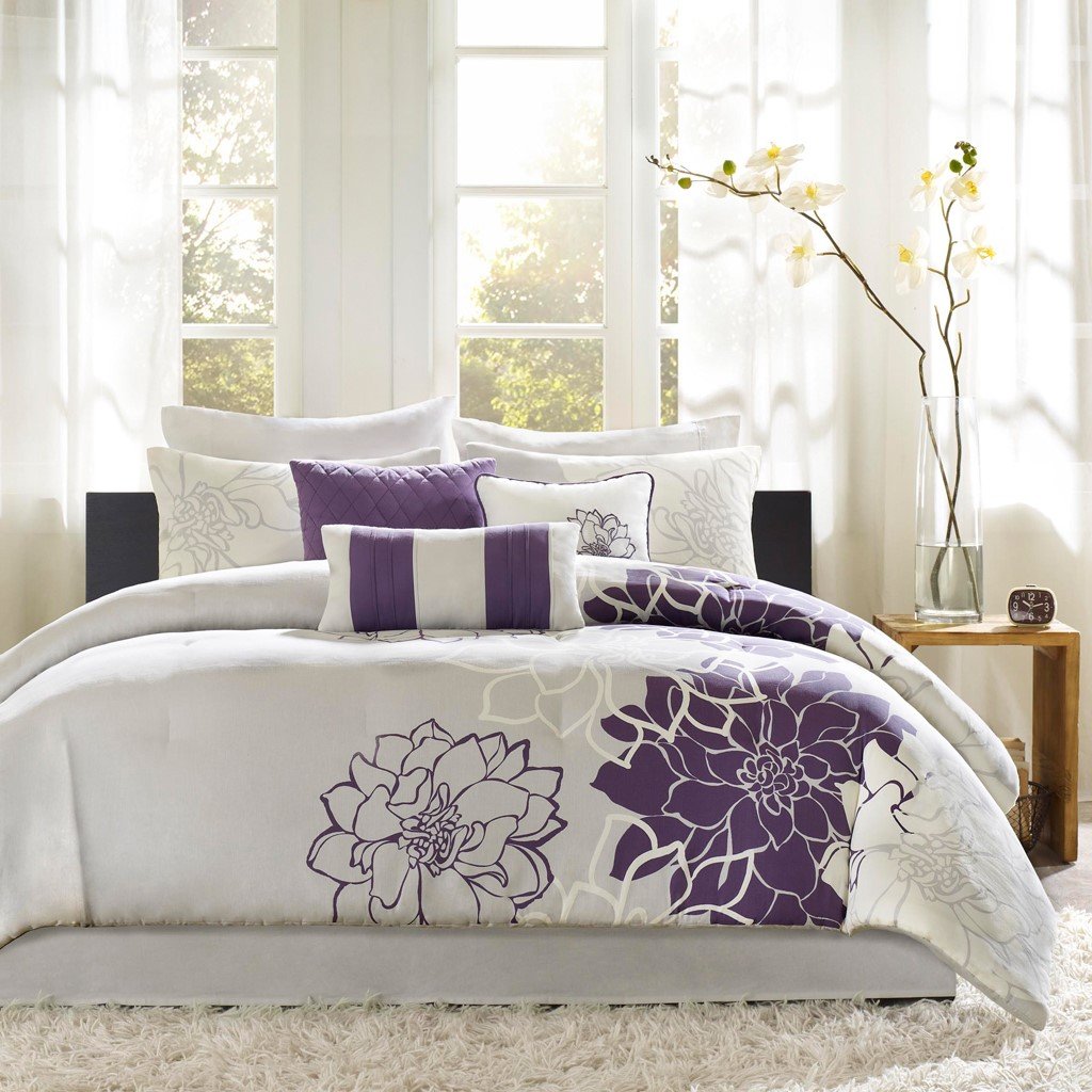 Lola Purple 7-Piece Comforter Set Comforter Sets By Olliix/JLA HOME (E & E Co., Ltd)