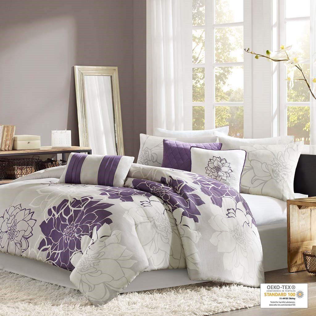 Lola Purple 7-Piece Comforter Set Comforter Sets By Olliix/JLA HOME (E & E Co., Ltd)