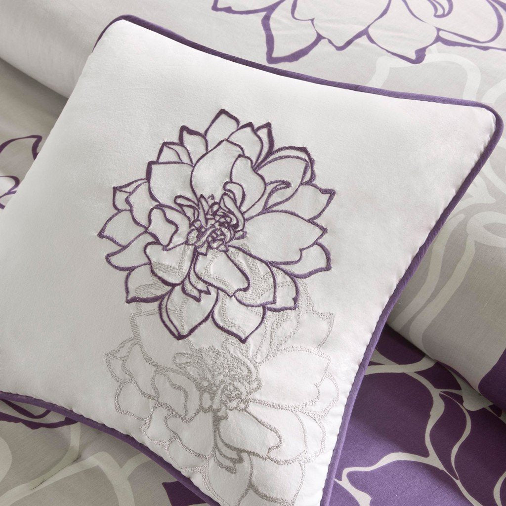 Lola Purple 7-Piece Comforter Set Comforter Sets By Olliix/JLA HOME (E & E Co., Ltd)
