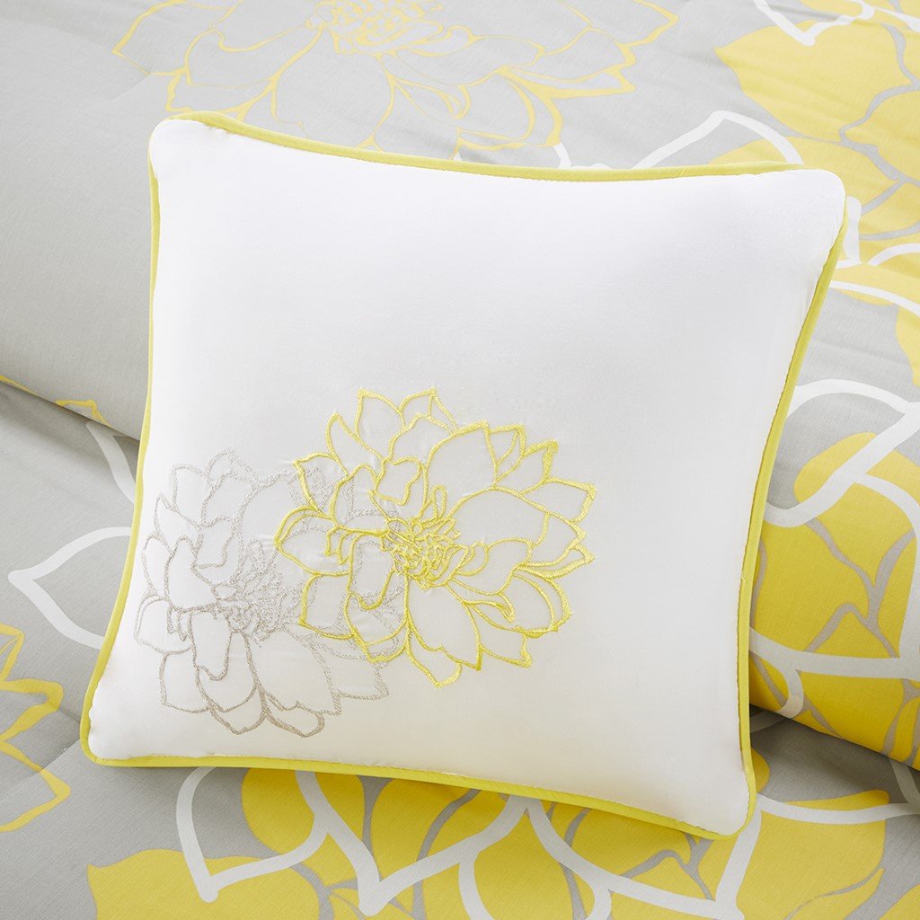 Lola Yellow 7-Piece Comforter Set Comforter Sets By Olliix/JLA HOME (E & E Co., Ltd)