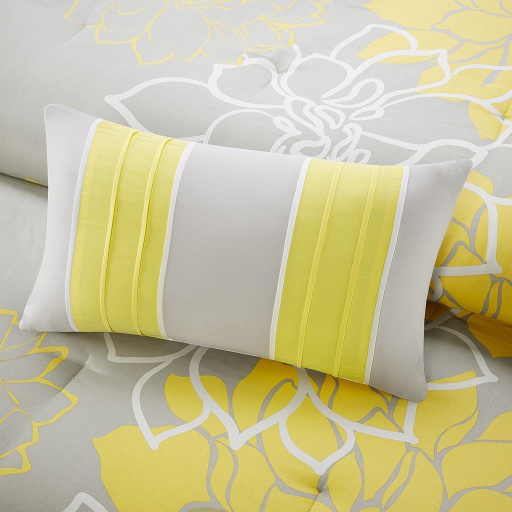 Lola Yellow 7-Piece Comforter Set Comforter Sets By Olliix/JLA HOME (E & E Co., Ltd)