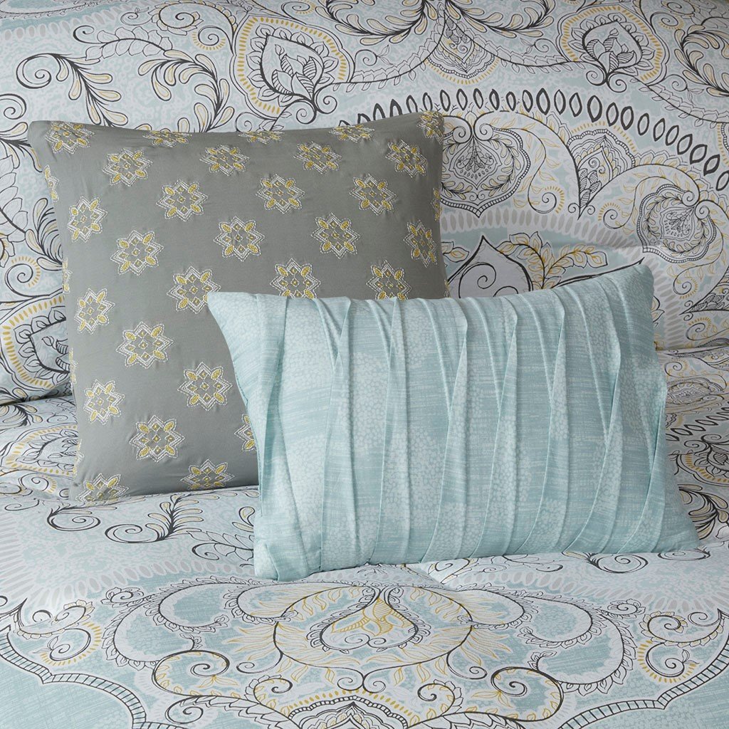 Nebraska Seafoam 7-Piece Comforter Set Comforter Sets By Olliix/JLA HOME (E & E Co., Ltd)