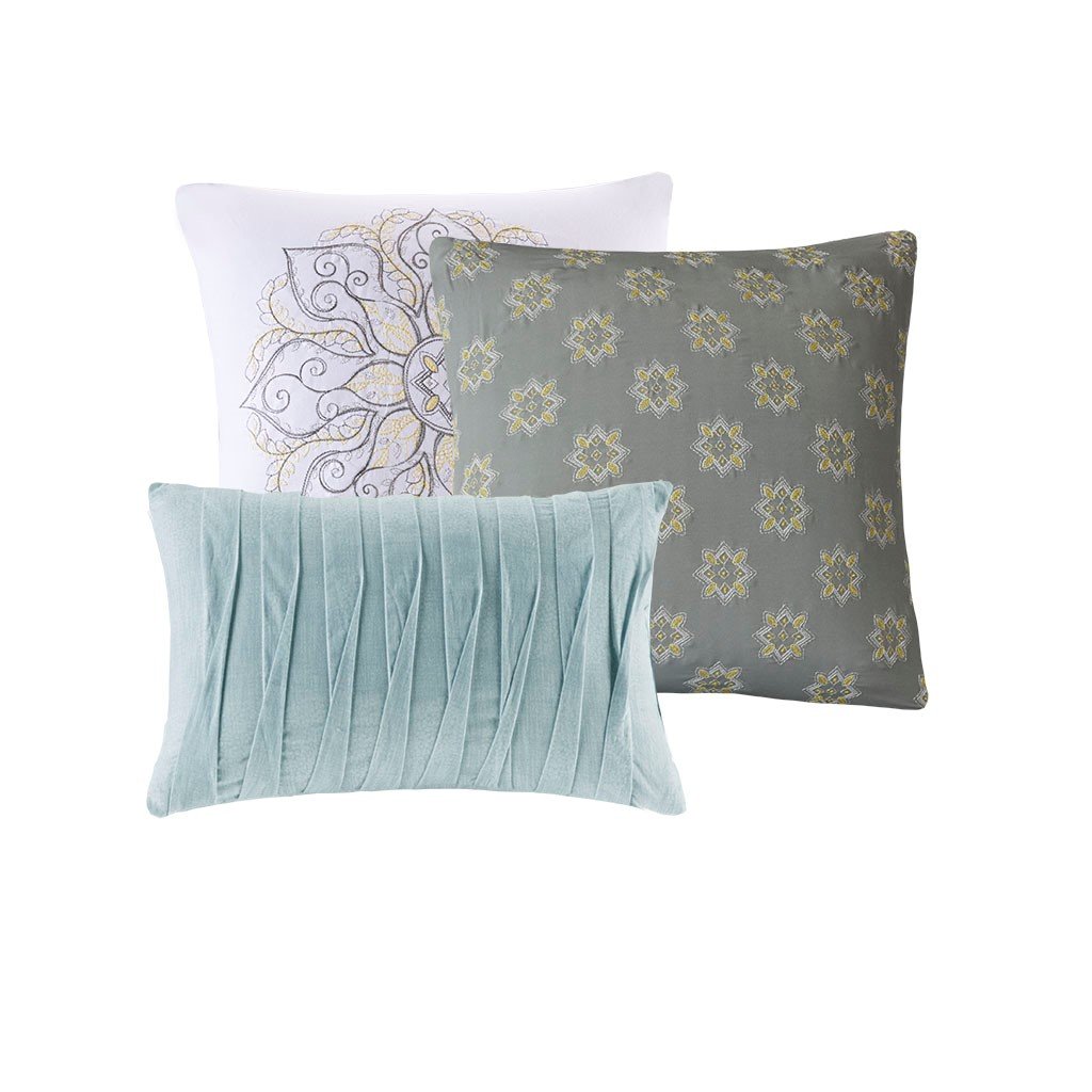 Nebraska Seafoam 7-Piece Comforter Set Comforter Sets By Olliix/JLA HOME (E & E Co., Ltd)
