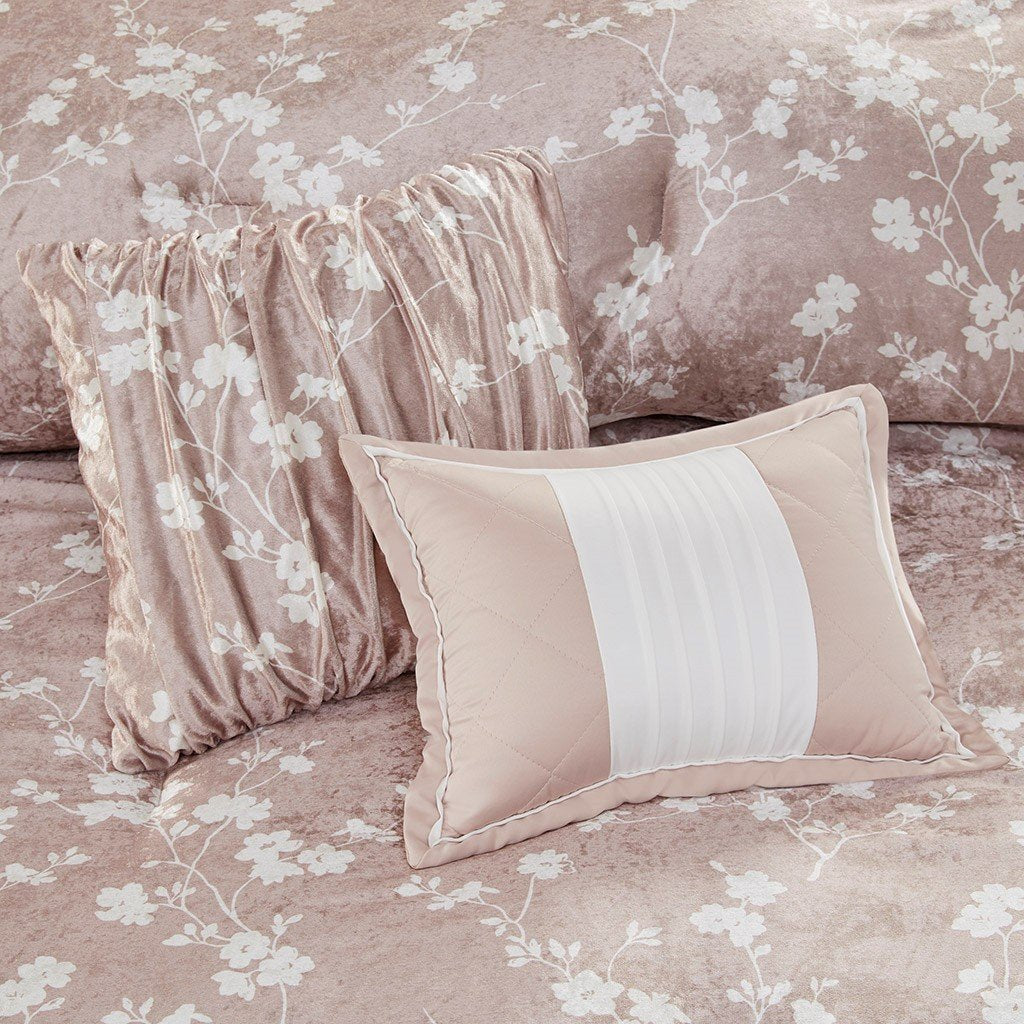 Marling Blush 7-Piece Comforter Set Comforter Sets By Olliix/JLA HOME (E & E Co., Ltd)
