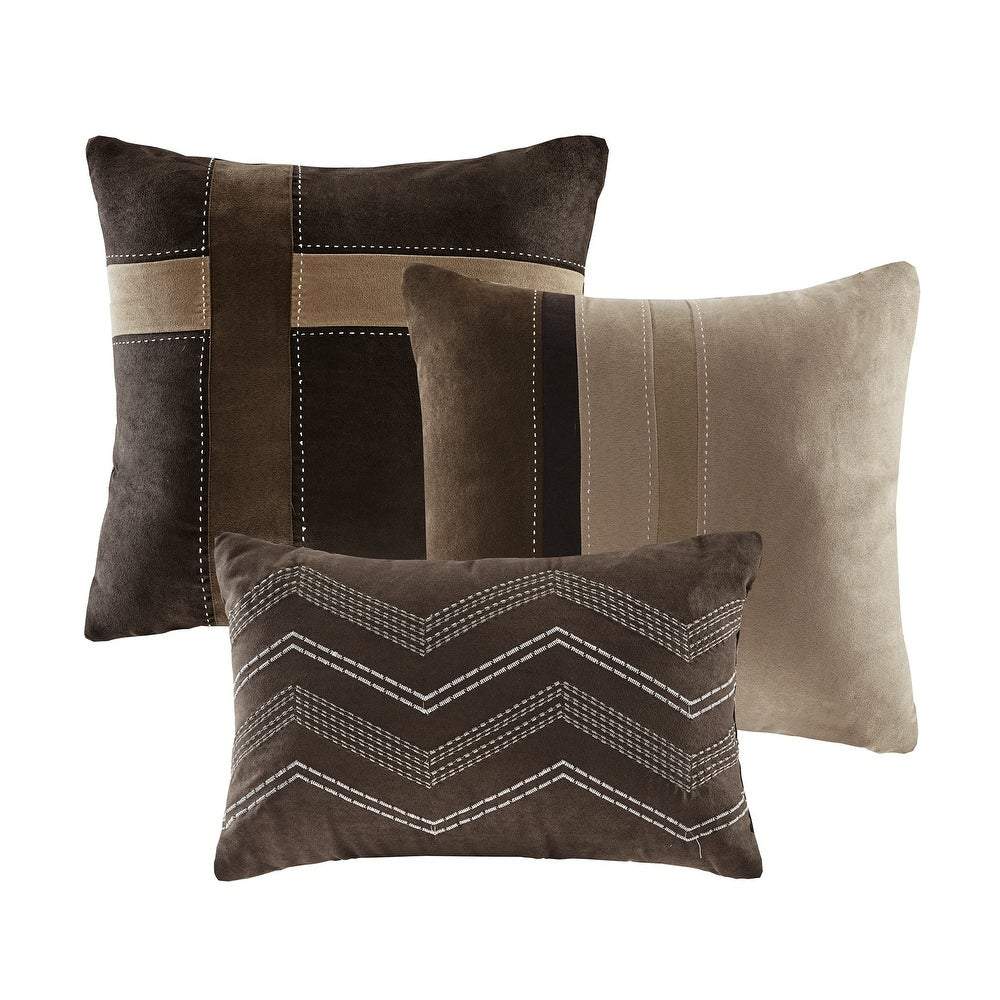 Palisades Brown 7-Piece Comforter Set Comforter Sets By Olliix/JLA HOME (E & E Co., Ltd)