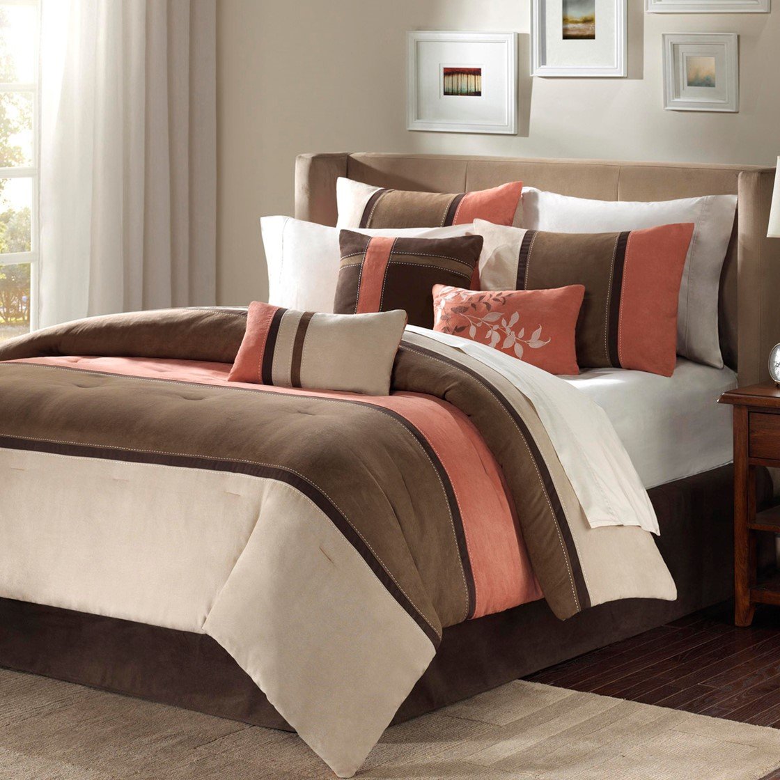 Palisades Coral 7-Piece Comforter Set Comforter Sets By Olliix/JLA HOME (E & E Co., Ltd)