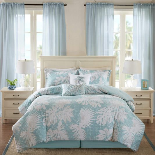 Palm Grove Blue 6-Piece Comforter Set