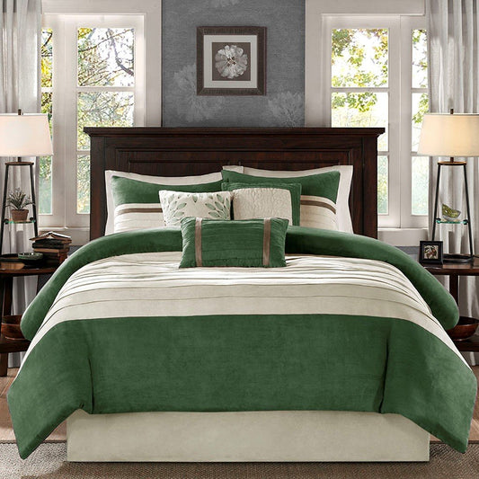 Palmer Green 7-Piece Comforter Set Comforter Sets By Olliix/JLA HOME (E & E Co., Ltd)