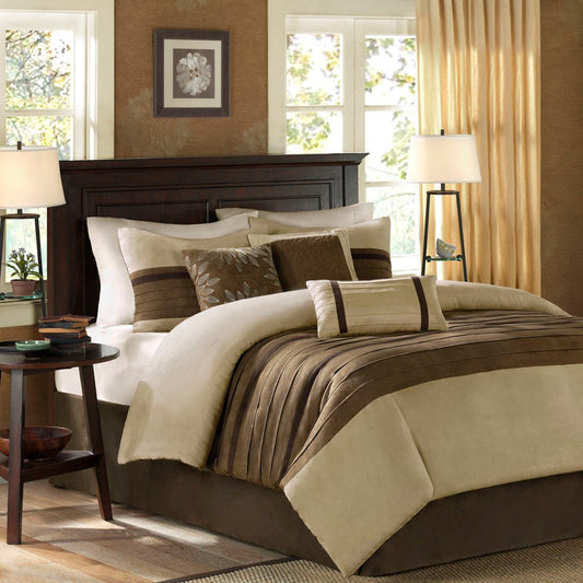 Palmer Natural 7-Piece Comforter Set Comforter Sets By Olliix/JLA HOME (E & E Co., Ltd)