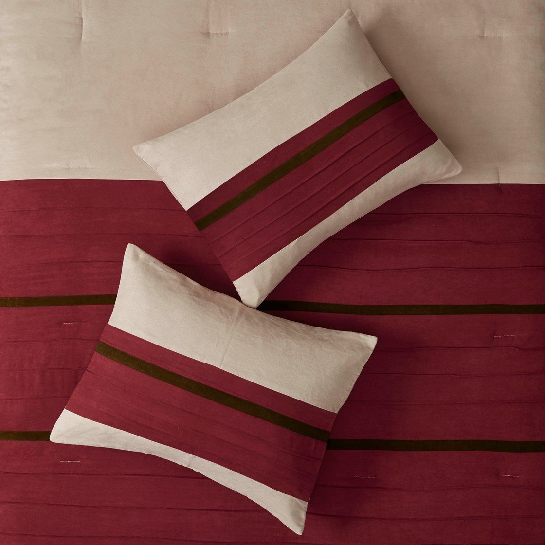 Palmer Red 7-Piece Comforter Set Comforter Sets By Olliix/JLA HOME (E & E Co., Ltd)