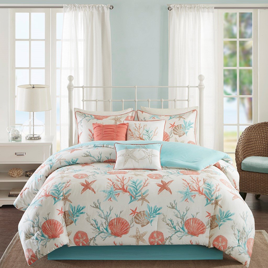 San Antonio Coral 7-Piece Comforter Set Comforter Sets By Olliix/JLA HOME (E & E Co., Ltd)