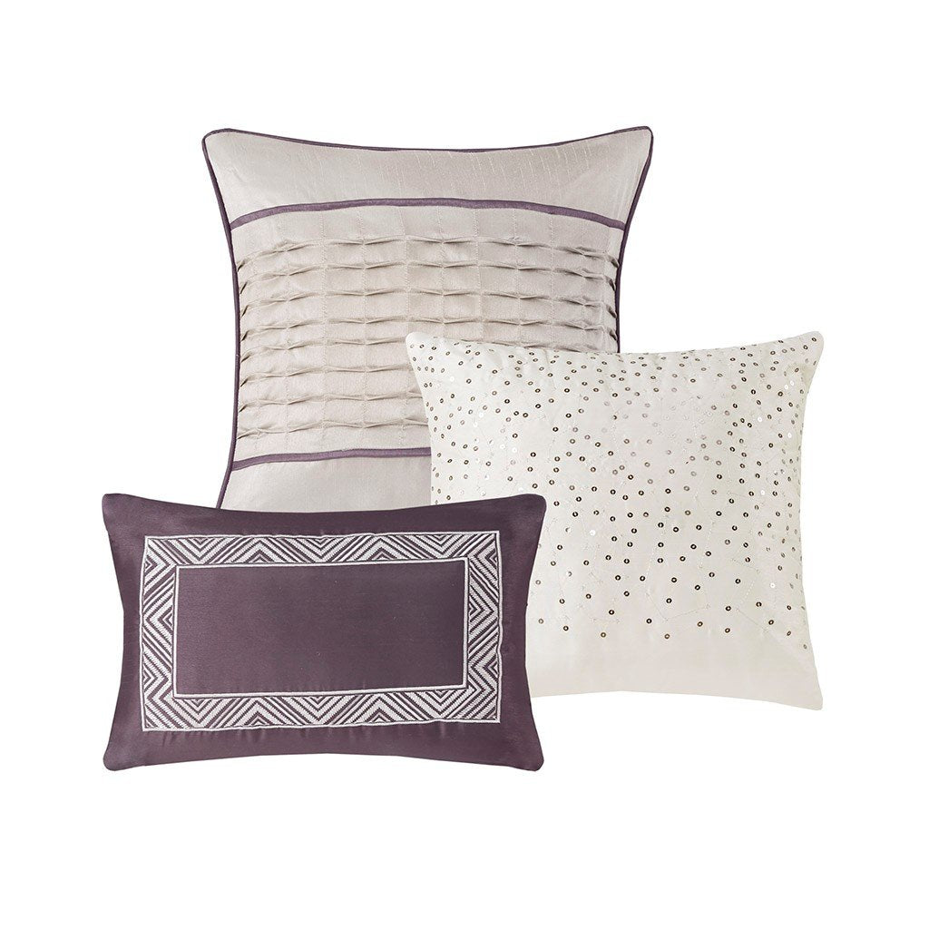 Rhapsody Purple 7-Piece Comforter Set Comforter Sets By Olliix/JLA HOME (E & E Co., Ltd)