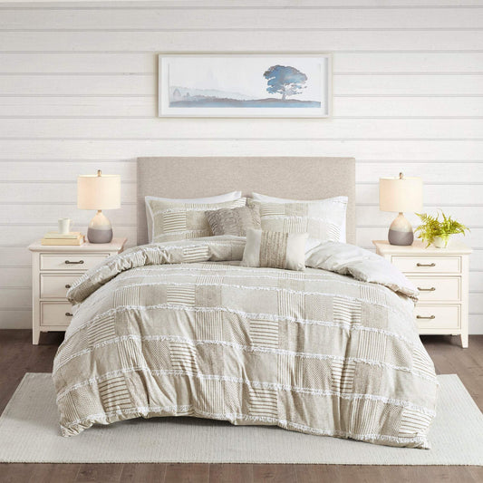 Schafer Taupe 5-Piece Comforter Set Comforter Sets By Olliix/JLA HOME (E & E Co., Ltd)