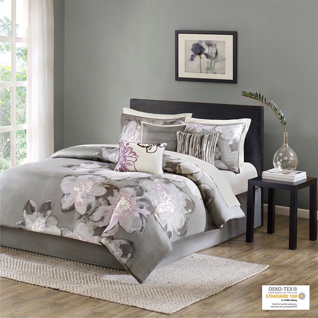 Serena Grey 7-Piece Comforter Set Comforter Sets By Olliix/JLA HOME (E & E Co., Ltd)
