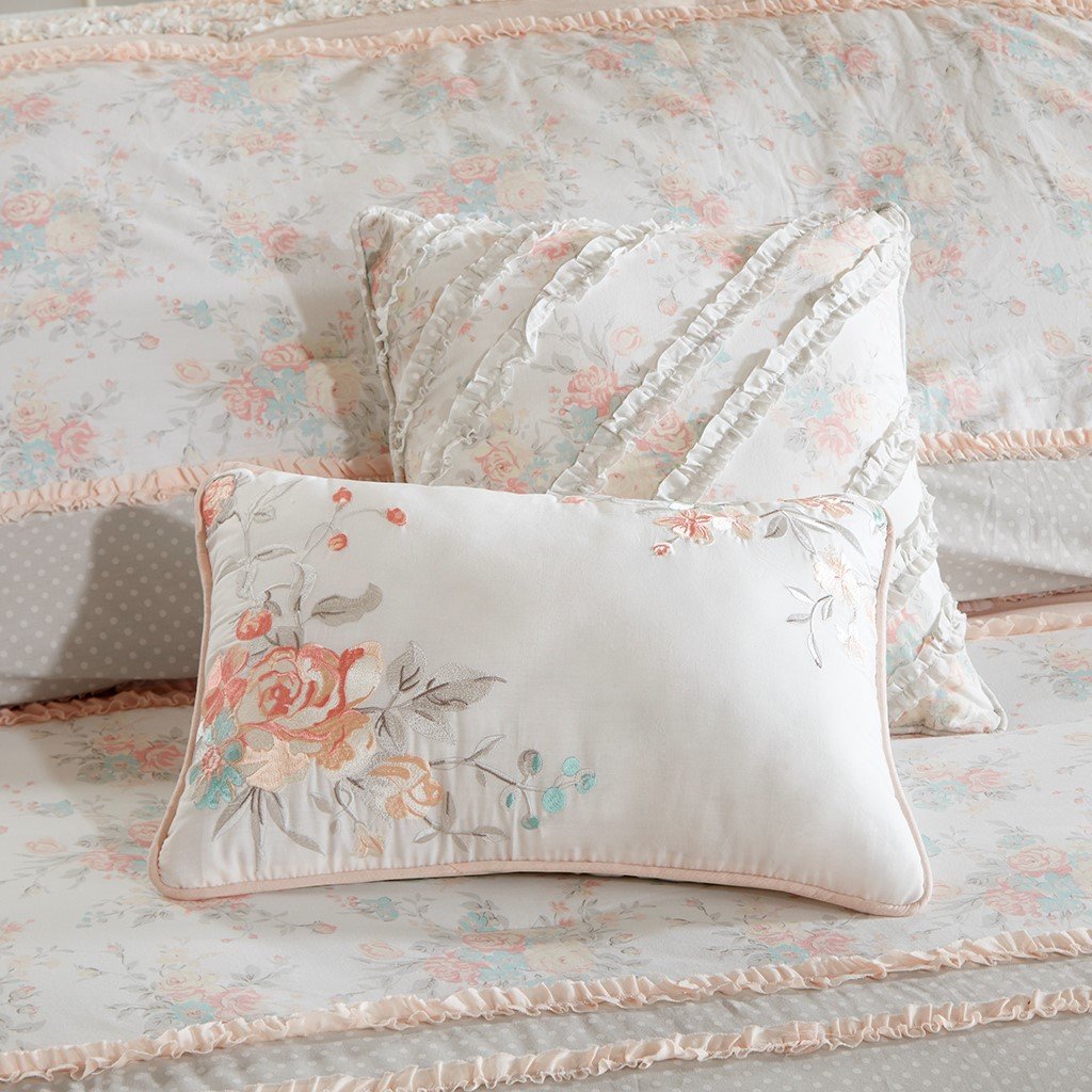 Serendipity Coral 9-Piece Comforter Set Comforter Sets By Olliix/JLA HOME (E & E Co., Ltd)