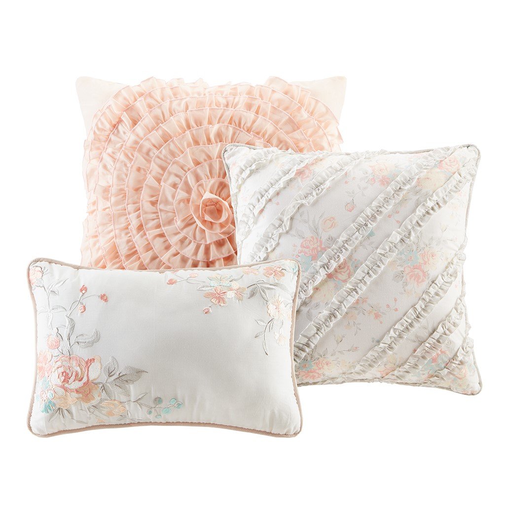 Serendipity Coral 9-Piece Comforter Set Comforter Sets By Olliix/JLA HOME (E & E Co., Ltd)
