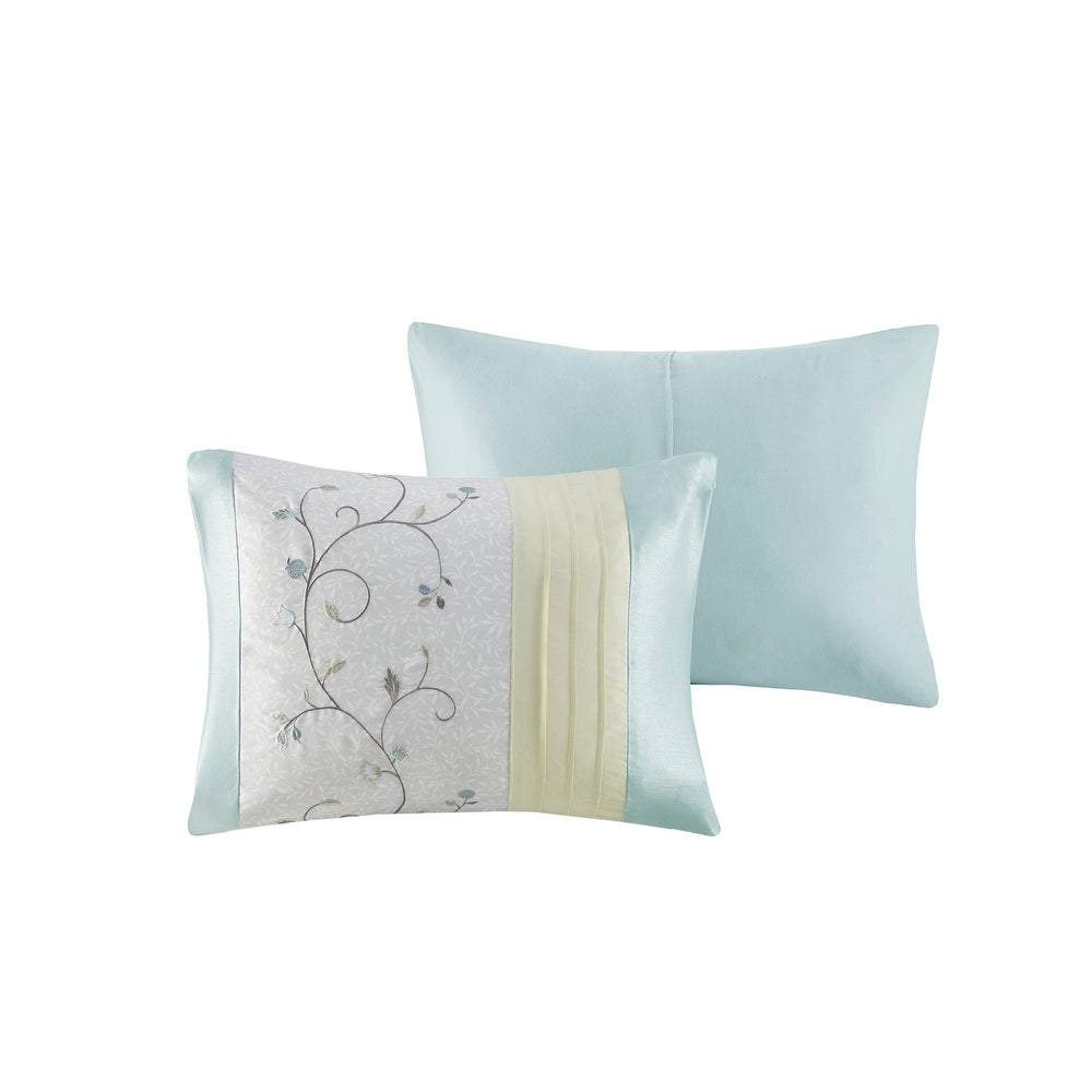 Serene Aqua 7-Piece Comforter Set Comforter Sets By Olliix/JLA HOME (E & E Co., Ltd)