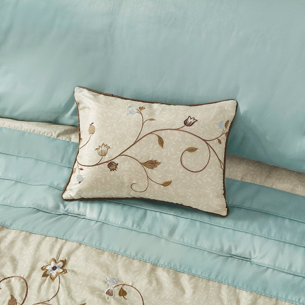 Serene Blue 7-Piece Comforter Set Comforter Sets By Olliix/JLA HOME (E & E Co., Ltd)