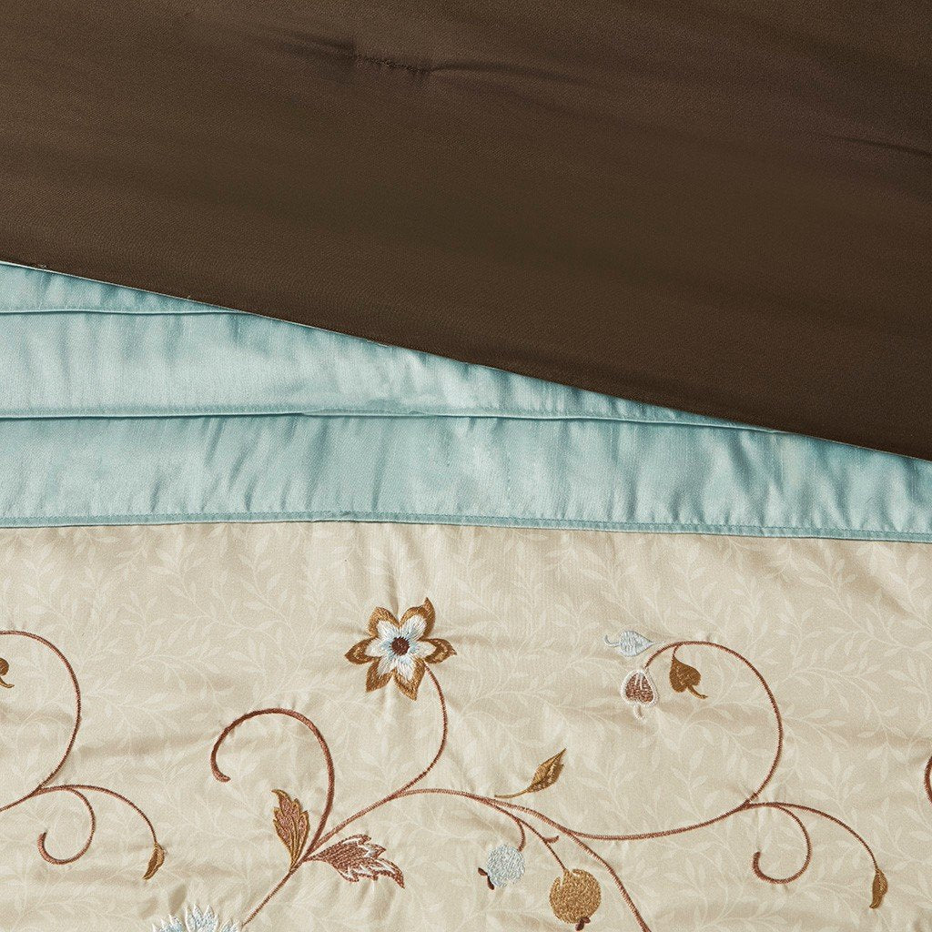 Serene Blue 7-Piece Comforter Set Comforter Sets By Olliix/JLA HOME (E & E Co., Ltd)