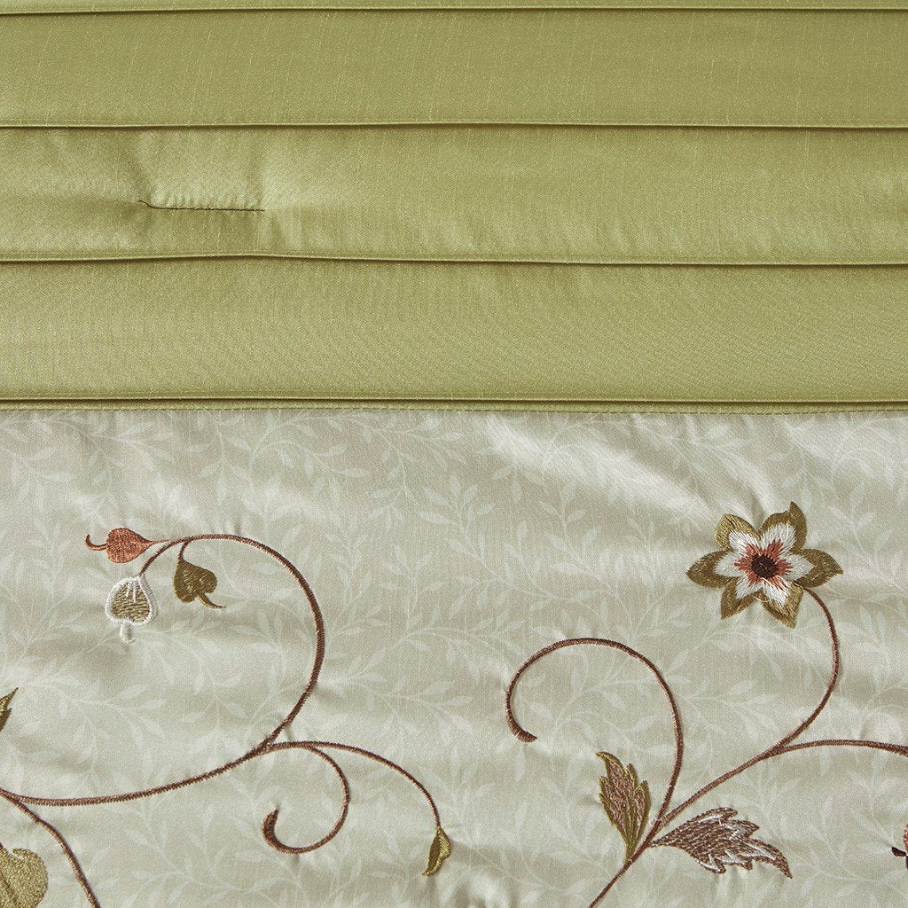 Serene Green 7-Piece Comforter Set Comforter Sets By Olliix/JLA HOME (E & E Co., Ltd)
