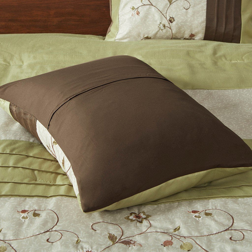 Serene Green 7-Piece Comforter Set Comforter Sets By Olliix/JLA HOME (E & E Co., Ltd)