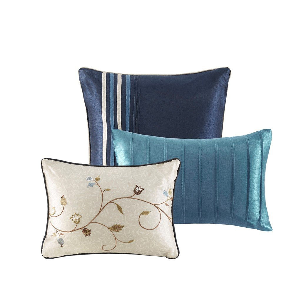 Serene Navy 7-Piece Comforter Set Comforter Sets By Olliix/JLA HOME (E & E Co., Ltd)