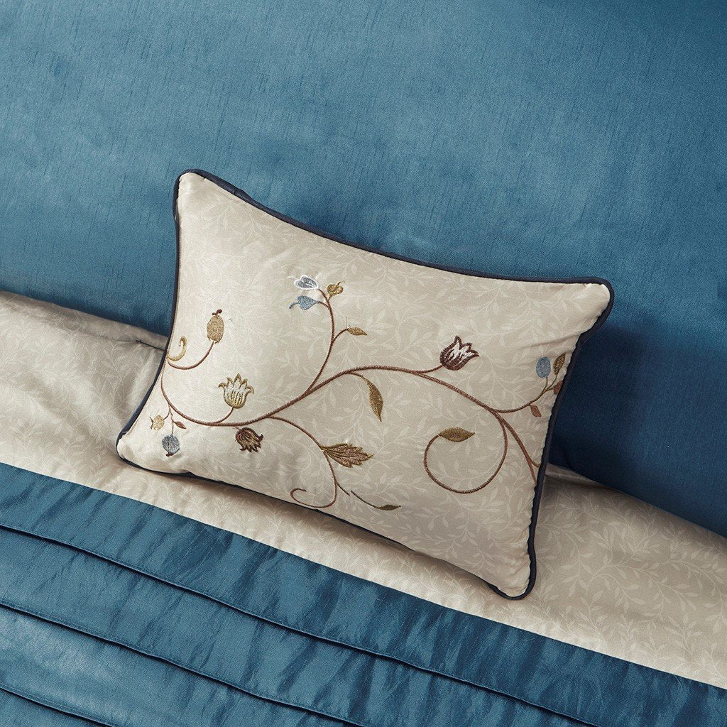 Serene Navy 7-Piece Comforter Set Comforter Sets By Olliix/JLA HOME (E & E Co., Ltd)
