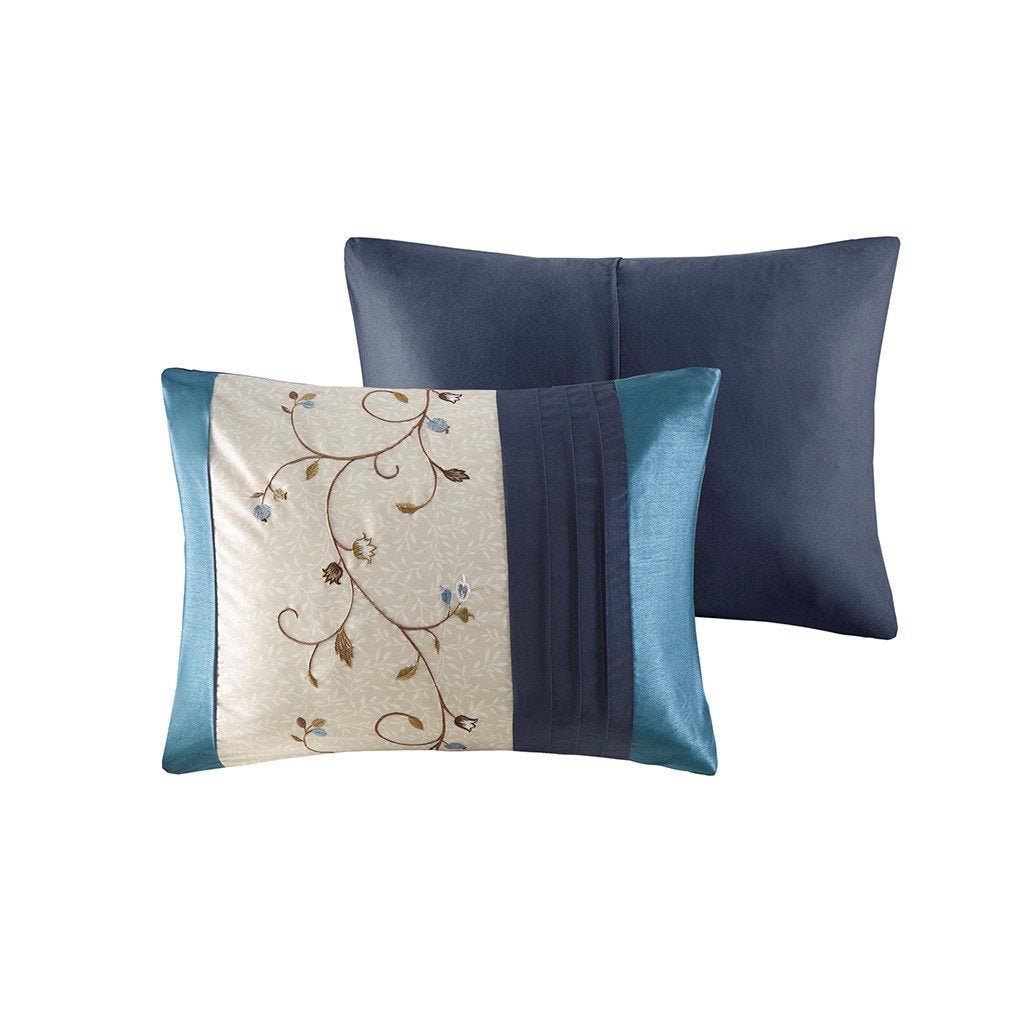 Serene Navy 7-Piece Comforter Set Comforter Sets By Olliix/JLA HOME (E & E Co., Ltd)