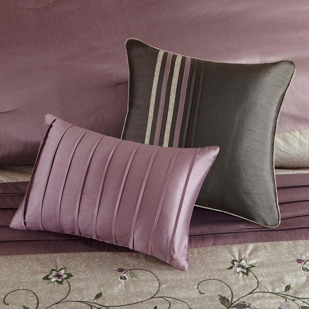 Serene Purple 7-Piece Comforter Set Comforter Sets By Olliix/JLA HOME (E & E Co., Ltd)