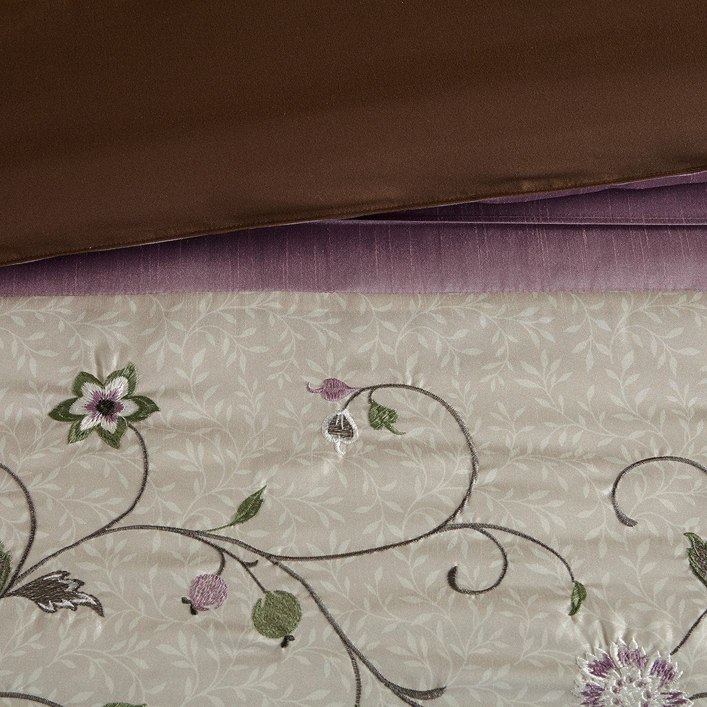 Serene Purple 7-Piece Comforter Set Comforter Sets By Olliix/JLA HOME (E & E Co., Ltd)