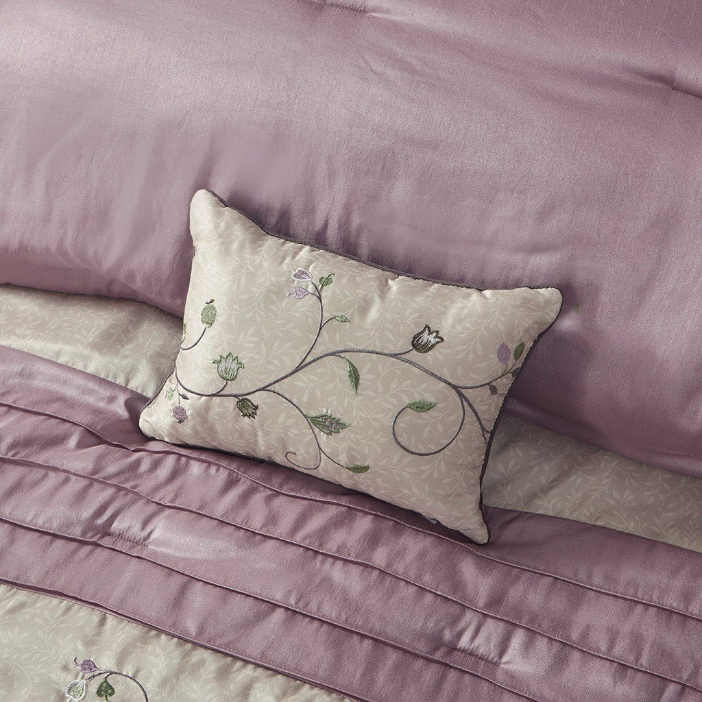Serene Purple 7-Piece Comforter Set Comforter Sets By Olliix/JLA HOME (E & E Co., Ltd)