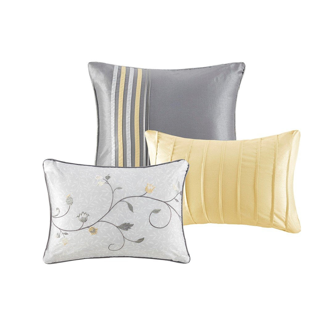Serene Yellow 7-Piece Comforter Set Comforter Sets By Olliix/JLA HOME (E & E Co., Ltd)