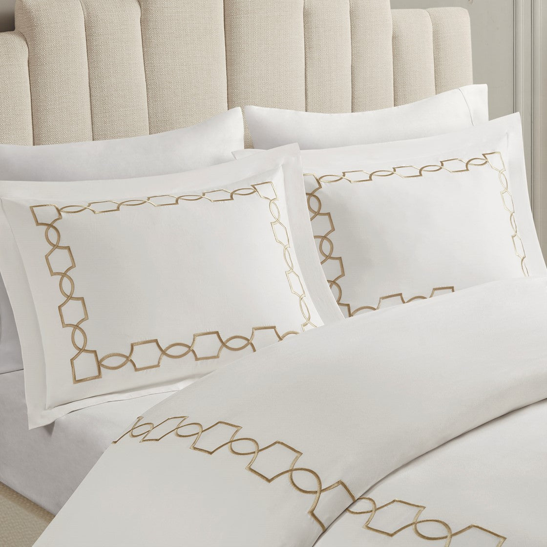 Villa 3 Piece Tan Duvet Set