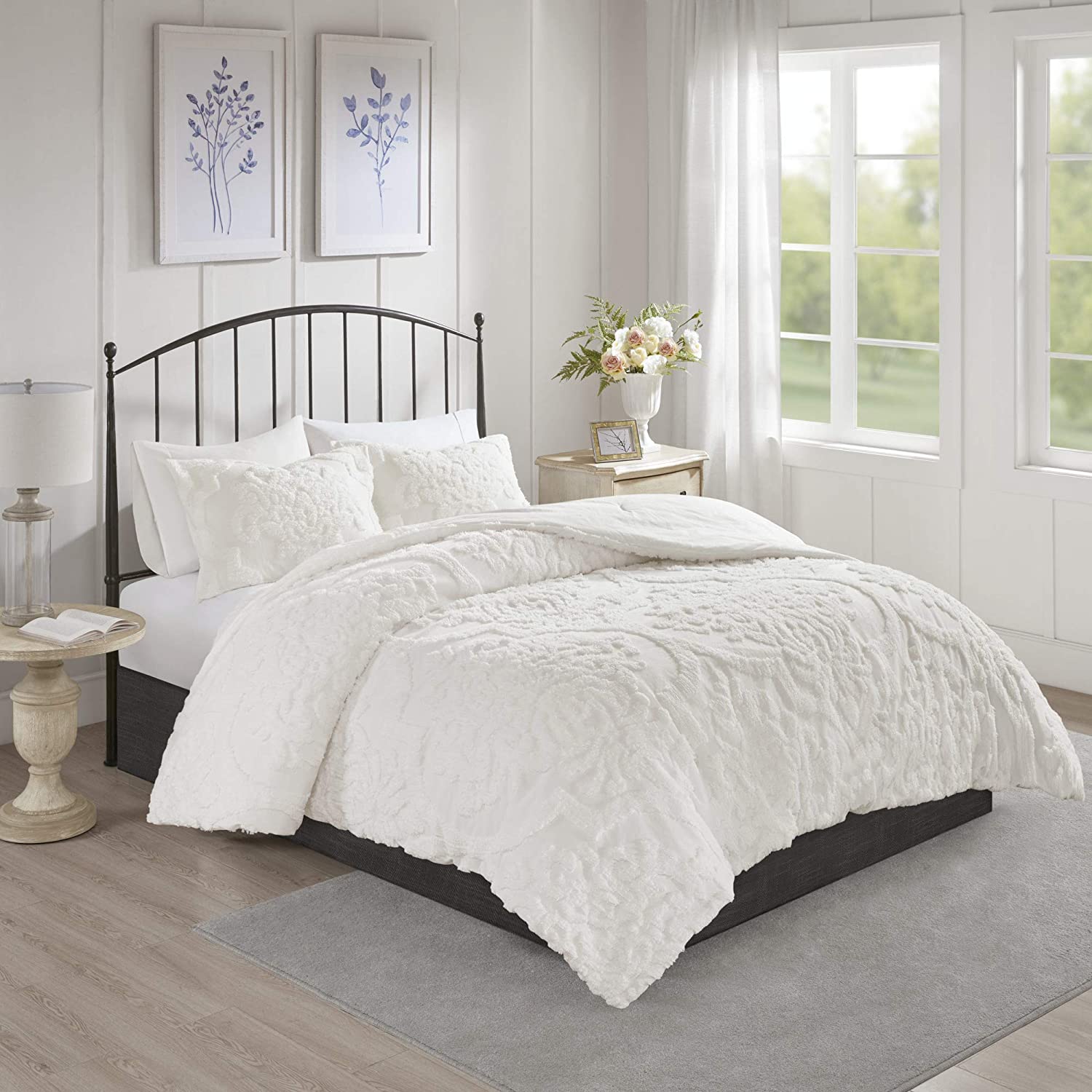 Viola Off White 3-Piece Comforter Set Comforter Sets By Olliix/JLA HOME (E & E Co., Ltd)