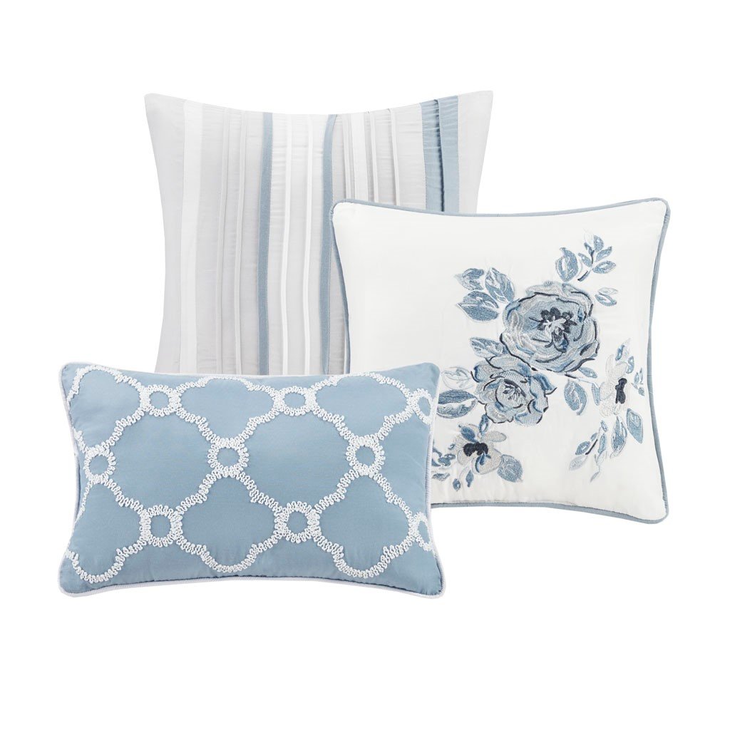 Willa Blue 7-Piece Comforter Set Comforter Sets By Olliix/JLA HOME (E & E Co., Ltd)