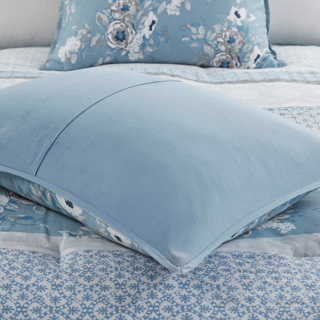 Willa Blue 7-Piece Comforter Set Comforter Sets By Olliix/JLA HOME (E & E Co., Ltd)