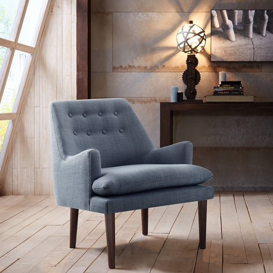 Taylor Mid-Century Blue Accent Chair