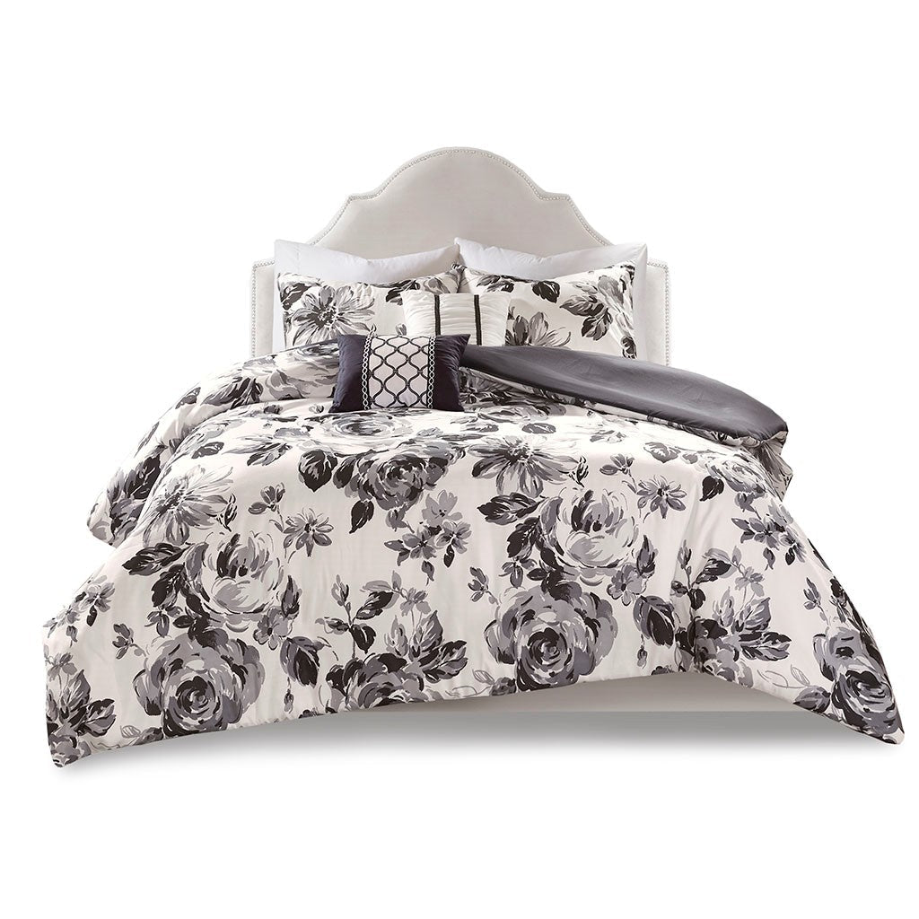 Dorsey Floral Print Duvet Cover Set