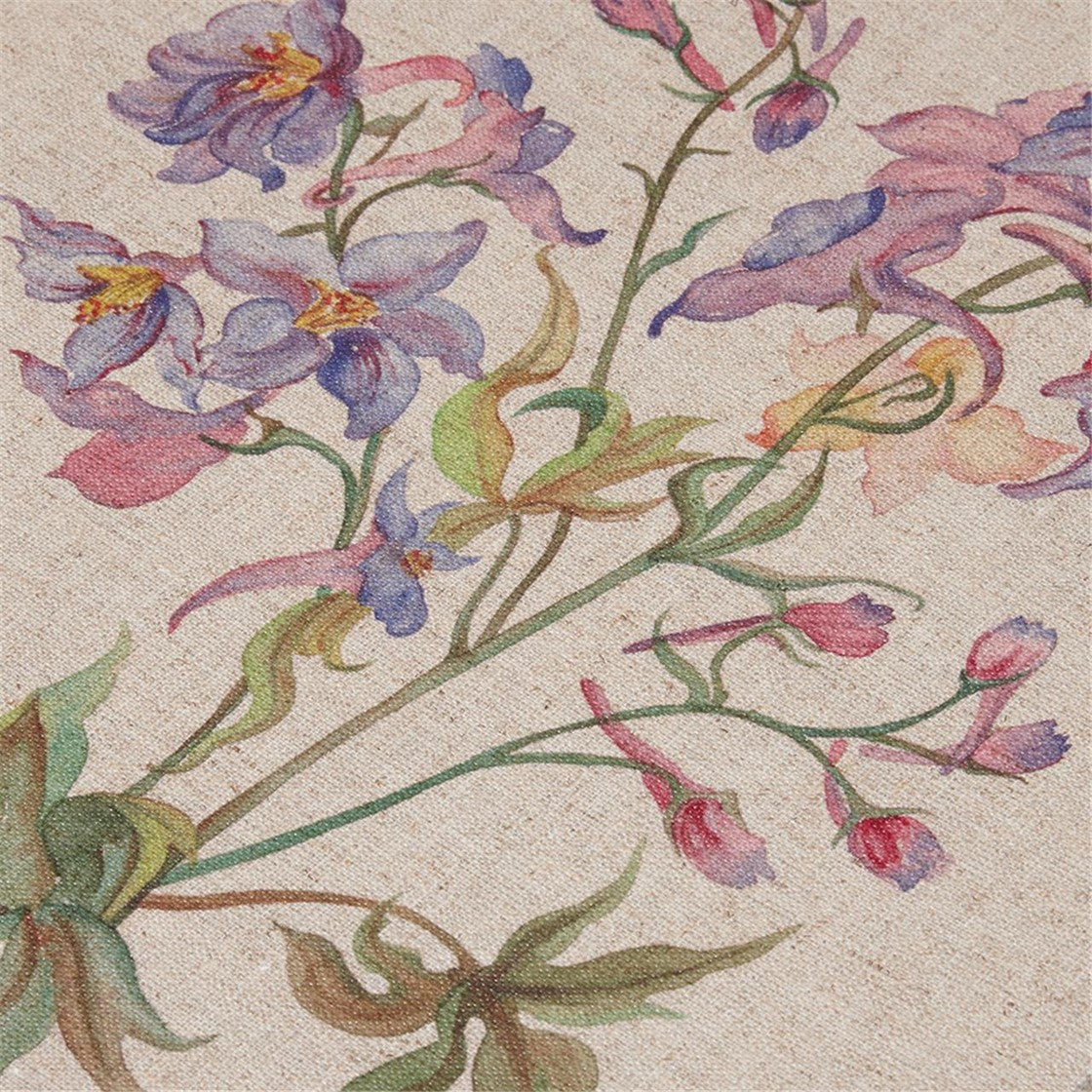 Linen Botanicals Printed Linen Canvas Set of 3