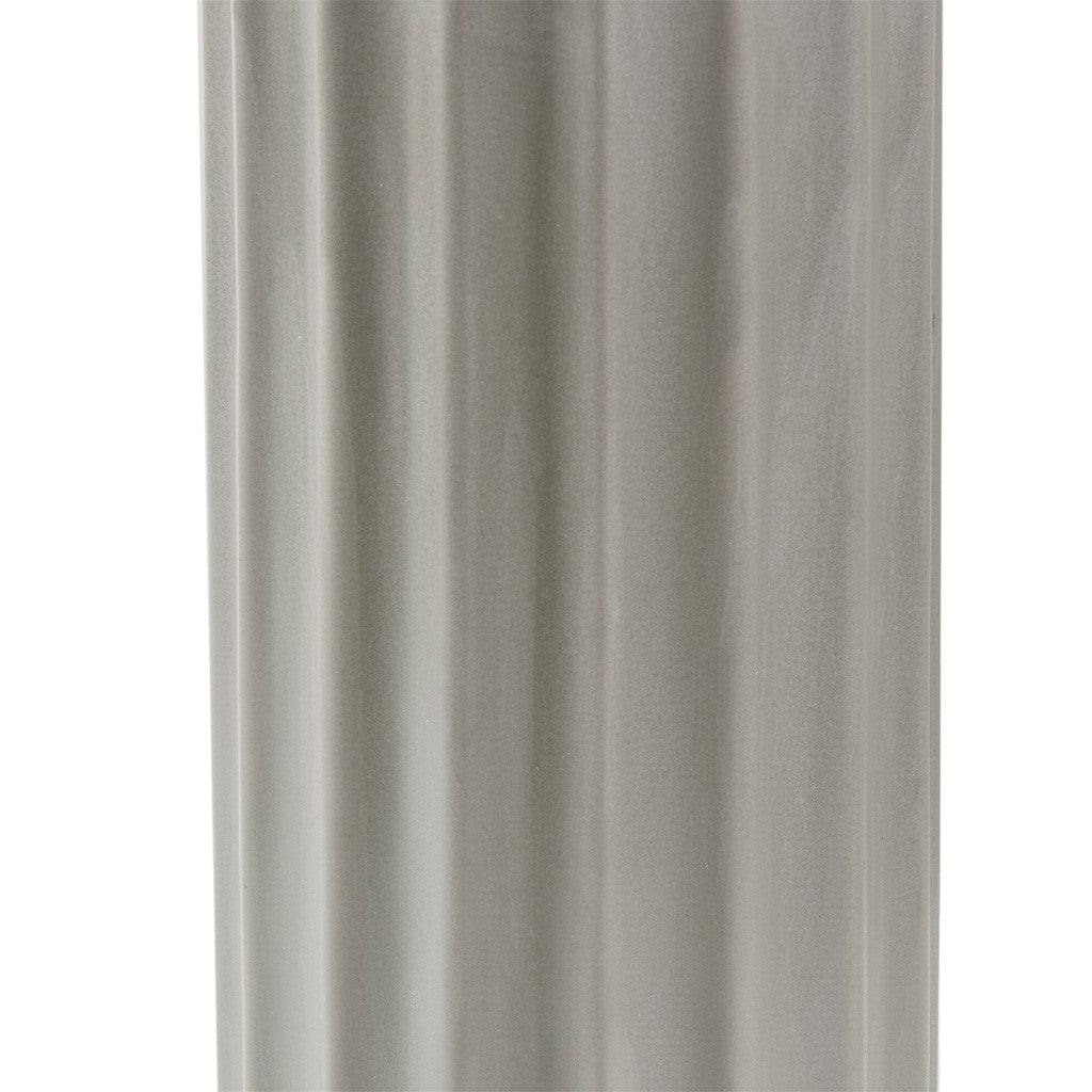 Glendale Ceramic Ribbed Grey Table Lamp
