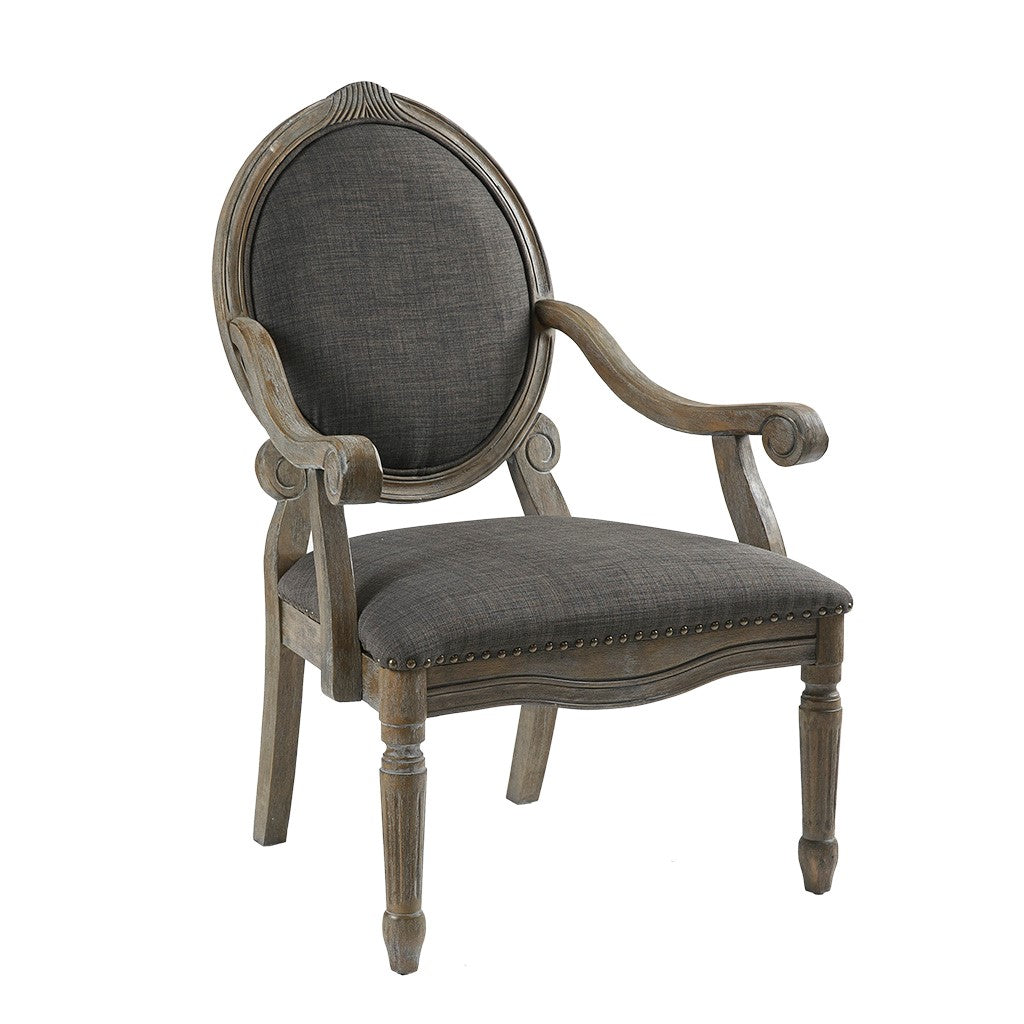 Brentwood Exposed Grey Wood Arm Chair