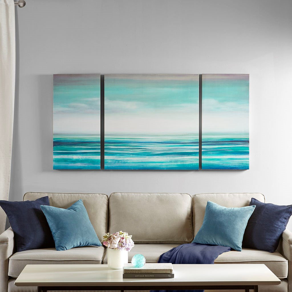 Teal Tides Gel Coat Canvas