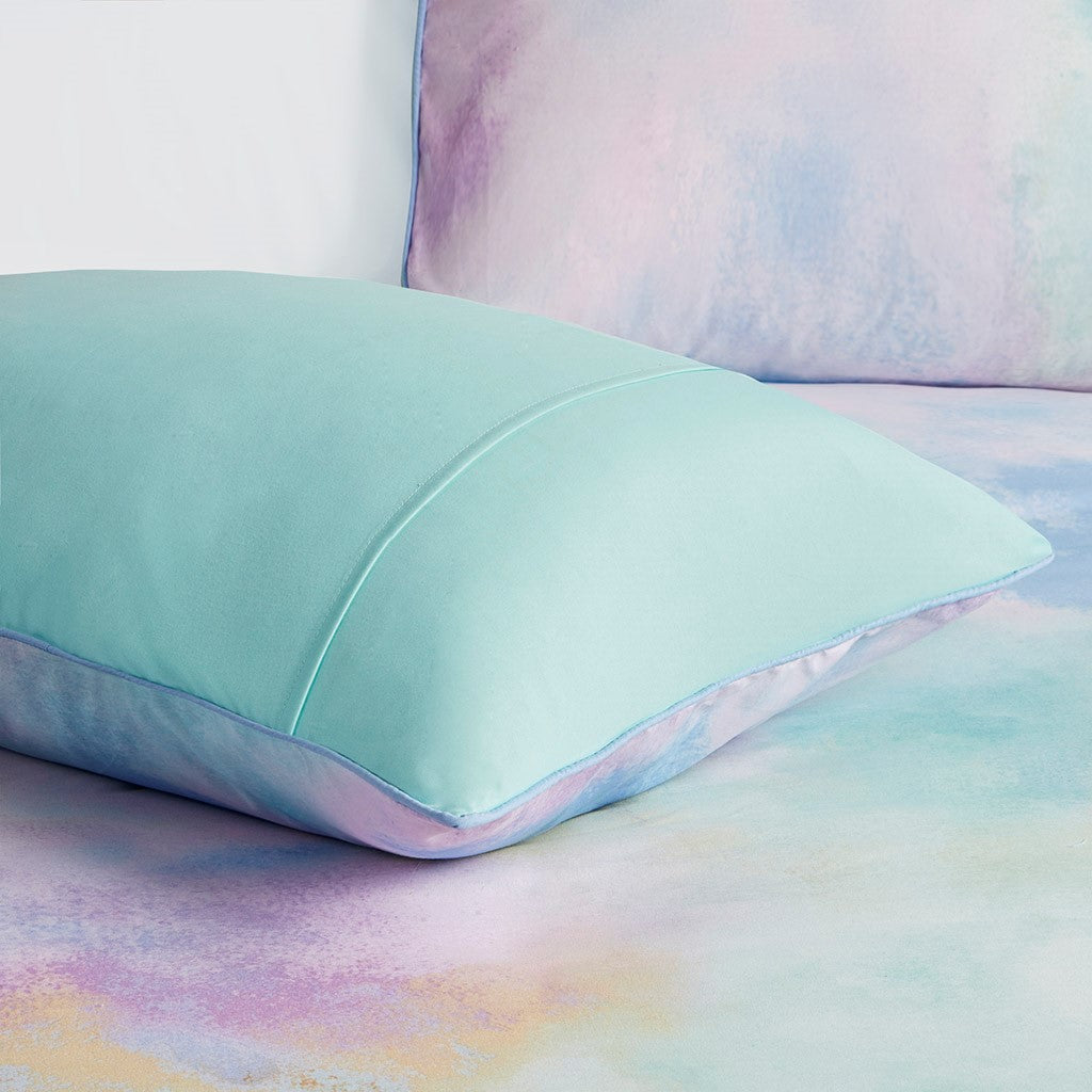 Cassiopeia Watercolor Tie Dye Printed Duvet Cover Set